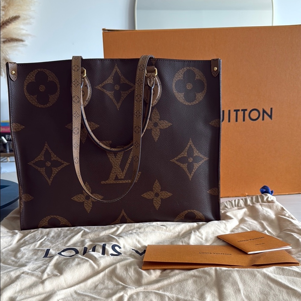Louis Vuitton Brown Monogram Tote Bag